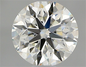 Picture of Natural Diamond 0.70 Carats, Round with Excellent Cut, I Color, VS2 Clarity and Certified by GIA