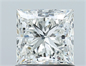 Natural Diamond 1.00 Carats, Princess with  Cut, I Color, VS1 Clarity and Certified by GIA