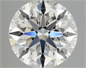 Natural Diamond 0.70 Carats, Round with Excellent Cut, F Color, SI1 Clarity and Certified by GIA