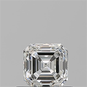 Foto Diamante Natural 0.50 quilates, Asscher , Color G, claridad VVS1 y certificado GIA de