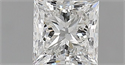 Natural Diamond 0.61 Carats, Princess with  Cut, H Color, VVS1 Clarity and Certified by GIA