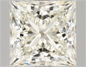 Diamante Natural 4.06 quilates, Princesa , Color K, claridad VVS2 y certificado IGI