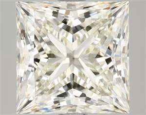 Picture of Natural Diamond 4.06 Carats, Princess with  Cut, K Color, VVS2 Clarity and Certified by IGI