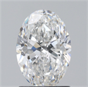 Natural Diamond 1.50 Carats, Oval with  Cut, E Color, SI2 Clarity and Certified by GIA