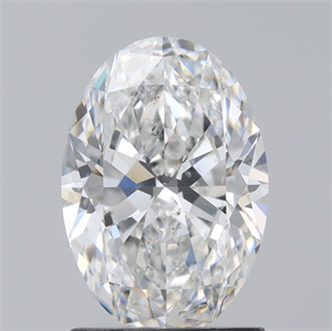Picture of Natural Diamond 1.50 Carats, Oval with  Cut, E Color, SI2 Clarity and Certified by GIA