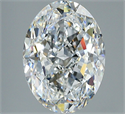 Natural Diamond 3.01 Carats, Oval with  Cut, F Color, SI1 Clarity and Certified by GIA