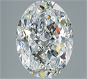 Natural Diamond 3.01 Carats, Oval with  Cut, F Color, SI1 Clarity and Certified by GIA