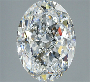 Picture of Natural Diamond 3.01 Carats, Oval with  Cut, F Color, SI1 Clarity and Certified by GIA