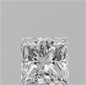 Natural Diamond 0.80 Carats, Princess with  Cut, F Color, VS1 Clarity and Certified by GIA