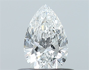 Foto Diamante Natural 0.42 quilates, De pera , Color E, claridad VVS1 y certificado GIA de