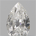 Natural Diamond 0.11 Carats, Pear with  Cut, D Color, VS1 Clarity and Certified by IGI