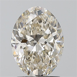 Picture of Natural Diamond 1.51 Carats, Oval with  Cut, K Color, SI1 Clarity and Certified by GIA