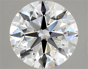 Picture of Natural Diamond 2.70 Carats, Round with Excellent Cut, F Color, VS1 Clarity and Certified by GIA
