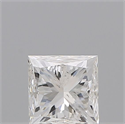 Natural Diamond 0.40 Carats, Princess with  Cut, F Color, SI2 Clarity and Certified by GIA