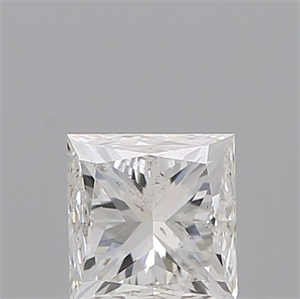 Picture of Natural Diamond 0.40 Carats, Princess with  Cut, F Color, SI2 Clarity and Certified by GIA