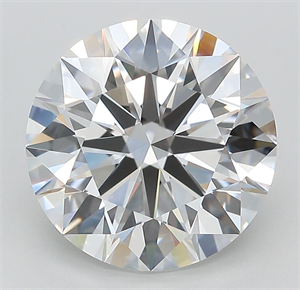 Picture of Lab Grown Diamond 5.05 Carats, Round with Ideal Cut, D Color, IF Clarity and Certified by IGI