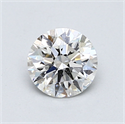 Natural Diamond 0.87 Carats, Round with Excellent Cut, G Color, SI2 Clarity and Certified by GIA