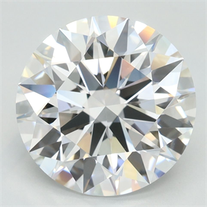 Picture of Lab Grown Diamond 3.67 Carats, Round with Ideal Cut, D Color, IF Clarity and Certified by IGI