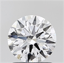 Lab Grown Diamond 1.07 Carats, Round with Ideal Cut, D Color, IF Clarity and Certified by IGI