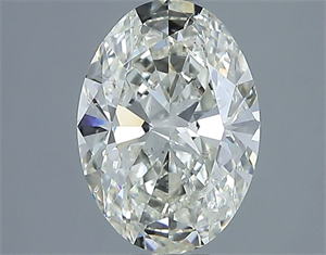 Foto Diamante Natural 1.51 quilates, Ovalado , Color J, claridad SI1 y certificado IGI de