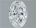 Natural Diamond 1.00 Carats, Oval with  Cut, F Color, SI1 Clarity and Certified by IGI