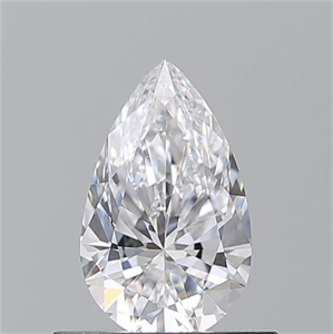Picture of Natural Diamond 0.55 Carats, Pear with  Cut, D Color, VVS2 Clarity and Certified by GIA