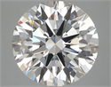 Lab Grown Diamond 4.70 Carats, Round with Ideal Cut, F Color, VVS2 Clarity and Certified by IGI