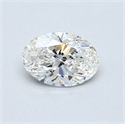 Diamante Natural 0.60 quilates, Ovalado , Color G, claridad SI1 y certificado GIA