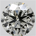 Natural Diamond 1.01 Carats, Round with Very Good Cut, K Color, SI2 Clarity and Certified by IGI