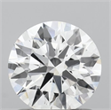 Lab Grown Diamond 1.03 Carats, Round with Ideal Cut, D Color, VVS2 Clarity and Certified by IGI