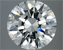 Natural Diamond 4.07 Carats, Round with Excellent Cut, K Color, SI2 Clarity and Certified by GIA