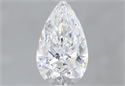 Diamante Natural 0.44 quilates, De pera , Color E, claridad VVS2 y certificado GIA