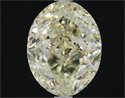 Natural Diamond 3.02 Carats, Oval with  Cut, M Color, SI2 Clarity and Certified by HRD