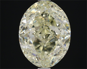 Picture of Natural Diamond 3.02 Carats, Oval with  Cut, M Color, SI2 Clarity and Certified by HRD