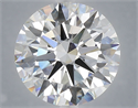 Lab Grown Diamond 6.01 Carats, Round with Excellent Cut, E Color, VVS2 Clarity and Certified by IGI