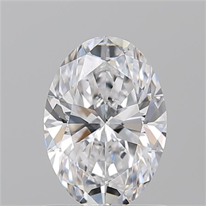 Picture of Natural Diamond 1.09 Carats, Oval with  Cut, D Color, VS2 Clarity and Certified by GIA