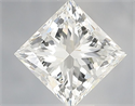 Natural Diamond 1.00 Carats, Princess with  Cut, H Color, VVS2 Clarity and Certified by GIA