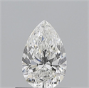 Natural Diamond 0.50 Carats, Pear with  Cut, F Color, VS1 Clarity and Certified by GIA