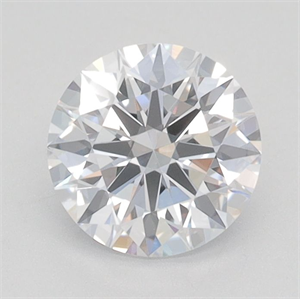 Picture of Lab Grown Diamond 1.08 Carats, Round with Ideal Cut, E Color, IF Clarity and Certified by IGI