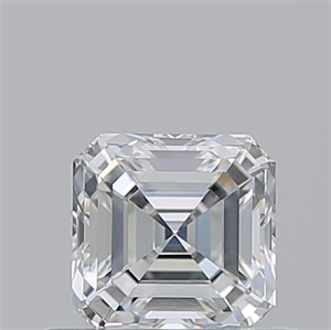 Picture of Natural Diamond 0.54 Carats, Asscher with  Cut, F Color, VS1 Clarity and Certified by GIA