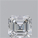 Natural Diamond 0.54 Carats, Asscher with  Cut, F Color, VS1 Clarity and Certified by GIA