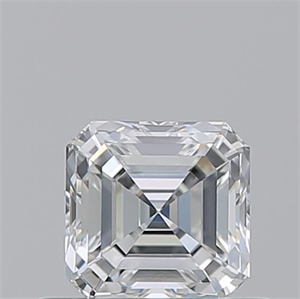 Picture of Natural Diamond 0.54 Carats, Asscher with  Cut, F Color, VS1 Clarity and Certified by GIA