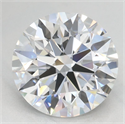 Lab Grown Diamond 2.09 Carats, Round with Ideal Cut, D Color, IF Clarity and Certified by IGI