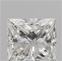 Natural Diamond 0.22 Carats, Princess with  Cut, F Color, VVS2 Clarity and Certified by IGI