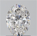 Natural Diamond 1.01 Carats, Oval with  Cut, F Color, SI1 Clarity and Certified by GIA