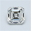 Natural Diamond 1.00 Carats, Asscher with  Cut, G Color, VVS2 Clarity and Certified by GIA