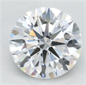 Lab Grown Diamond 2.63 Carats, Round with Excellent Cut, D Color, VVS1 Clarity and Certified by GIA