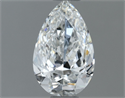 Diamante Natural 0.50 quilates, De pera , Color G, claridad SI2 y certificado GIA