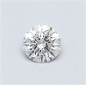 Natural Diamond 0.41 Carats, Round with Excellent Cut, H Color, SI1 Clarity and Certified by GIA