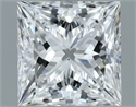 Natural Diamond 1.00 Carats, Princess with  Cut, F Color, VVS2 Clarity and Certified by GIA